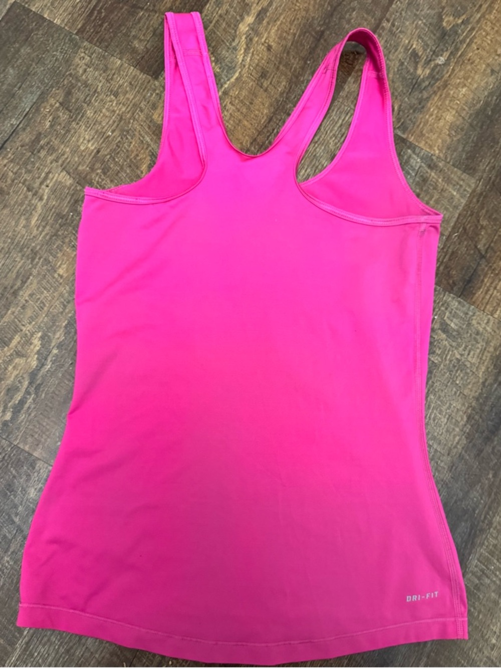 Nike Women's Pink Dri-FIT Racerback Tank with Neon Logo size small - Picture 4 of 6